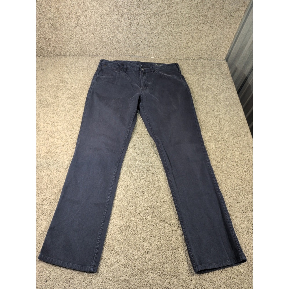 Bonobos Mens Navy Blue Stretch Corduroy Straight Leg Pants 36x32‎ 17278-BLN33